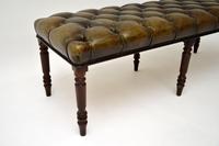 Antique Deep Buttoned Leather & Mahogany Stool (7 of 8) Antique Deep Buttoned Leather & Mahogany Stool (7 of 8)