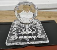 Heavy Art Deco Cut Crystal Paper Weight, Numbered Limited Edition (6 of 6) Heavy Art Deco Cut Crystal Paper Weight, Numbered Limited Edition (6 of 6)