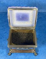 Arts & Crafts Glass and Brass Single Tea Caddy. (5 of 18) Arts & Crafts Glass and Brass Single Tea Caddy. (5 of 18)