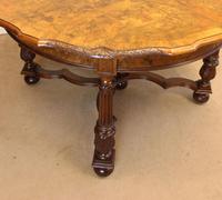 Antique Burr Walnut Extending Dining Table Eight Seater (13 of 14) Antique Burr Walnut Extending Dining Table Eight Seater (13 of 14)