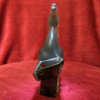 Lalique "Kazak" Rearing Horse Sculpture Modelled in Charcoal Clear & Frosted Glass (2 of 7) Lalique "Kazak" Rearing Horse Sculpture Modelled in Charcoal Clear & Frosted Glass (2 of 7)