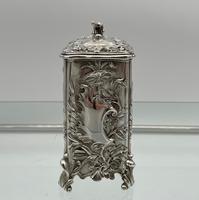 Antique Victorian Sterling Silver Tea Caddy London 1894 George Fox (5 of 12) Antique Victorian Sterling Silver Tea Caddy London 1894 George Fox (5 of 12)