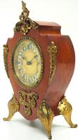 Antique French Mahogany & Ormolu Boulle Mantel Clock Shield Boulle Case. (6 of 7) Antique French Mahogany & Ormolu Boulle Mantel Clock Shield Boulle Case. (6 of 7)