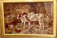 Victorian Oil of a Farmyard Scene C1900 (2 of 6) Victorian Oil of a Farmyard Scene C1900 (2 of 6)