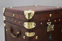 Pair of early 20th century leather bound ex army trunks (9 of 10) Pair of early 20th century leather bound ex army trunks (9 of 10)