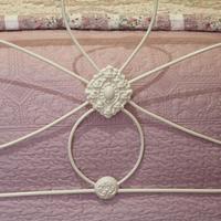 Cream Victorian Cast Iron Bedstead with Hoop Over Design (4 of 10) Cream Victorian Cast Iron Bedstead with Hoop Over Design (4 of 10)