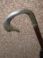 Edwardian Umbrella Hallmarked 1912 Silver Swan's Head Handle W/Inset Glass Eyes (5 of 17) Edwardian Umbrella Hallmarked 1912 Silver Swan's Head Handle W/Inset Glass Eyes (5 of 17)