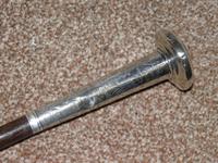 Antique Hallmarked 1916 Repousse Silver Dress / Walking Cane with Vacant Cartouche (10 of 20) Antique Hallmarked 1916 Repousse Silver Dress / Walking Cane with Vacant Cartouche (10 of 20)