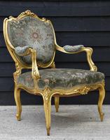 Beautiful Matched Pair of Fine Quality French Gilt Armchairs c.1900 (2 of 16) Beautiful Matched Pair of Fine Quality French Gilt Armchairs c.1900 (2 of 16)