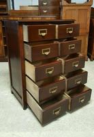 Vintage Mahogany 10 Drawer Chest of Drawers (6 of 10) Vintage Mahogany 10 Drawer Chest of Drawers (6 of 10)