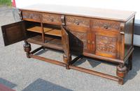 1960s Large Oak 4 x Drawer Sideboard - Well Carved (4 of 6) 1960s Large Oak 4 x Drawer Sideboard - Well Carved (4 of 6)