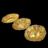 Majestic Antique Solid Silver Gilt Large Dishes / Bowls - Set of 3 - John Aldwinckle & Thomas Slater 1892 (16 of 18) Majestic Antique Solid Silver Gilt Large Dishes / Bowls - Set of 3 - John Aldwinckle & Thomas Slater 1892 (16 of 18)