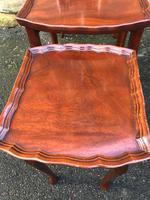 Antique Mahogany Nest of 3 Tables (6 of 8) Antique Mahogany Nest of 3 Tables (6 of 8)
