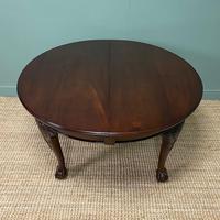 Edwardian Walnut Wind Out Extending Antique Dining Table (10 of 10) Edwardian Walnut Wind Out Extending Antique Dining Table (10 of 10)