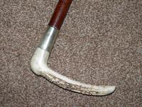 Vintage Gents Plaited Leather Hunt Whip W/Beaufort Leather Thong -Antler Handle (6 of 7) Vintage Gents Plaited Leather Hunt Whip W/Beaufort Leather Thong -Antler Handle (6 of 7)