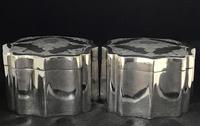 Pair of Mid 19th Century Silver Plated Tea Caddies (9 of 10) Pair of Mid 19th Century Silver Plated Tea Caddies (9 of 10)