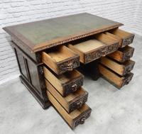 Small Carved Oak Green Man Desk (10 of 10) Small Carved Oak Green Man Desk (10 of 10)