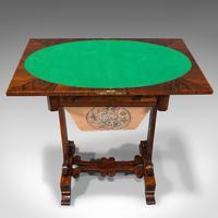 Antique Fold Over Games Table, English, Rosewood, Chess, Cards, Regency c.1820 (8 of 12) Antique Fold Over Games Table, English, Rosewood, Chess, Cards, Regency c.1820 (8 of 12)