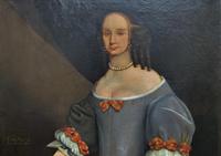 Huge Period Antique 3/4 Length Oil Portrait Painting of 17th Century Lady (4 of 13) Huge Period Antique 3/4 Length Oil Portrait Painting of 17th Century Lady (4 of 13)
