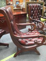 Chesterfield Red Leather Slipper Chair (3 of 4) Chesterfield Red Leather Slipper Chair (3 of 4)