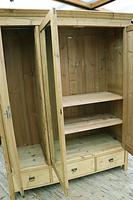 Superb! Old Triple Door 'Knock Down' Pine Combination Wardrobe - We Deliver! (5 of 11) Superb! Old Triple Door 'Knock Down' Pine Combination Wardrobe - We Deliver! (5 of 11)
