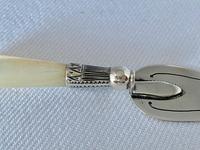 Sterling Silver & Mother of Pearl Book Marker Trowel. c1900. (3 of 6) Sterling Silver & Mother of Pearl Book Marker Trowel. c1900. (3 of 6)