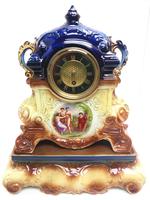 Antique 8-day Porcelain Mantel Clock Classical Blue & Earth Glazed French Mantle Clock (2 of 12) Antique 8-day Porcelain Mantel Clock Classical Blue & Earth Glazed French Mantle Clock (2 of 12)