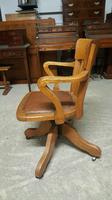 Antique Oak Swivel Office Chair (5 of 8) Antique Oak Swivel Office Chair (5 of 8)