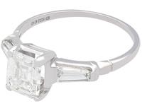 1.75ct Diamond & 18ct White Gold Solitaire Ring - Vintage 1976 (3 of 9) 1.75ct Diamond & 18ct White Gold Solitaire Ring - Vintage 1976 (3 of 9)