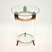 Italian Vintage Glass & Acrylic Side Table (2 of 6) Italian Vintage Glass & Acrylic Side Table (2 of 6)