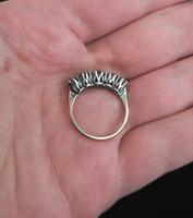Antique paste half hoop ring, 9ct gold and silver (2 of 13) Antique paste half hoop ring, 9ct gold and silver (2 of 13)