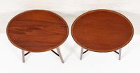 Pair of Mahogany Sheraton Revival Occasional Tables (7 of 7) Pair of Mahogany Sheraton Revival Occasional Tables (7 of 7)