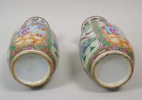 Good Large Pair of Chinese Famille Rose Rouleau Vases 19th Century (10 of 11) Good Large Pair of Chinese Famille Rose Rouleau Vases 19th Century (10 of 11)