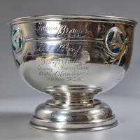 Rare Arts & Crafts Liberty & Co HM Silver & Enamel Cymric Bowl c.1905- Signed (13 of 14) Rare Arts & Crafts Liberty & Co HM Silver & Enamel Cymric Bowl c.1905- Signed (13 of 14)