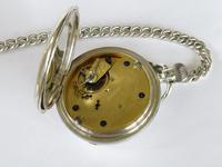 Antique Silver Ehrhardt Pocket Watch & Chain (4 of 4) Antique Silver Ehrhardt Pocket Watch & Chain (4 of 4)