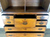 Antique 19th Century Oak Campaign Chest with Cupboard (6 of 17) Antique 19th Century Oak Campaign Chest with Cupboard (6 of 17)