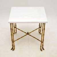 Vintage Brass & White Quartz Side / Coffee Table (2 of 6) Vintage Brass & White Quartz Side / Coffee Table (2 of 6)