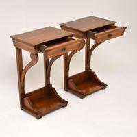 Pair of Antique Empire Style Fruitwood Side Tables (4 of 8) Pair of Antique Empire Style Fruitwood Side Tables (4 of 8)