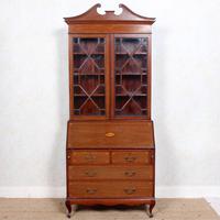 Secretaire Bureau Bookcase Astragal Glazed Mahogany Library Cabinet (2 of 14) Secretaire Bureau Bookcase Astragal Glazed Mahogany Library Cabinet (2 of 14)