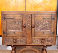 Carved Oak Sideboard Cupboard (2 of 13) Carved Oak Sideboard Cupboard (2 of 13)