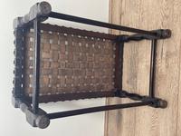 Art Deco Original English Handmade Oak & Leather Strapped Brass Studded Footstool (20 of 22) Art Deco Original English Handmade Oak & Leather Strapped Brass Studded Footstool (20 of 22)