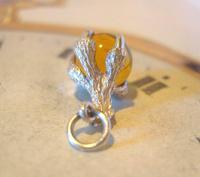 Vintage Silver Pocket Watch Chain Fob 1970s Dainty Talon or Claw Holding an Amber Ball (5 of 9) Vintage Silver Pocket Watch Chain Fob 1970s Dainty Talon or Claw Holding an Amber Ball (5 of 9)