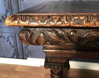 Victorian Carved Oak Library Table (4 of 25) Victorian Carved Oak Library Table (4 of 25)