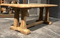 French Bleached Oak Trestle Farmhouse Dining Table (3 of 18) French Bleached Oak Trestle Farmhouse Dining Table (3 of 18)