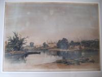 After James Baker Pyne 1800-1870: Lithograph "Eton College from the Playing Ground" 1838 (2 of 8) After James Baker Pyne 1800-1870: Lithograph "Eton College from the Playing Ground" 1838 (2 of 8)