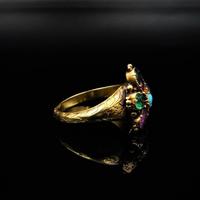 Antique Georgian Multi Gemstone Pansy Cluster 18ct Gold Ring (4 of 9) Antique Georgian Multi Gemstone Pansy Cluster 18ct Gold Ring (4 of 9)