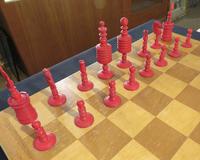 1850 Chess Set Barley Corn English Complete (2 of 5) 1850 Chess Set Barley Corn English Complete (2 of 5)