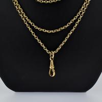 Antique Victorian Long Rolled Gold Guard Muff Chain Necklace (3 of 9) Antique Victorian Long Rolled Gold Guard Muff Chain Necklace (3 of 9)