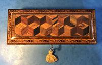 Victorian Burr Holly Glove Box with Tunbridge Ware Inlay (8 of 9) Victorian Burr Holly Glove Box with Tunbridge Ware Inlay (8 of 9)