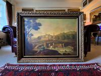 HUGE '17thc Old Master Manner' Original signed Italianate Landscape Oil Painting (2 of 16) HUGE '17thc Old Master Manner' Original signed Italianate Landscape Oil Painting (2 of 16)